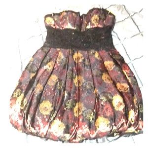 Strapless dress mini